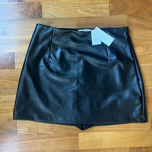 Abercrombie and Fitch Leather Skort
